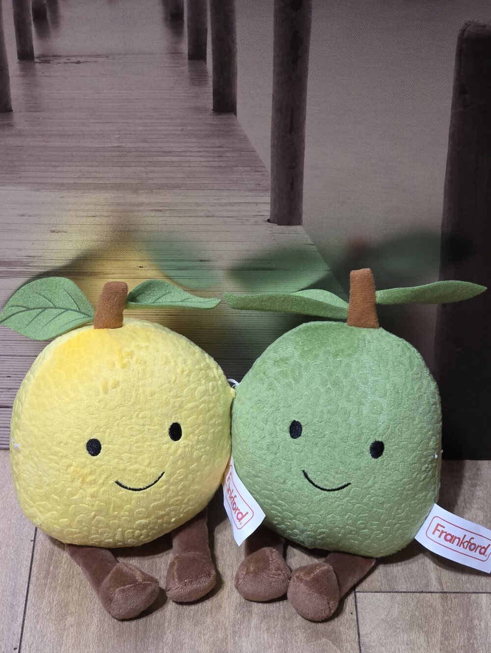 Frankford Lemon Lime Valentine Plush You’re My Main Squeeze Pair Couples 10 Inch